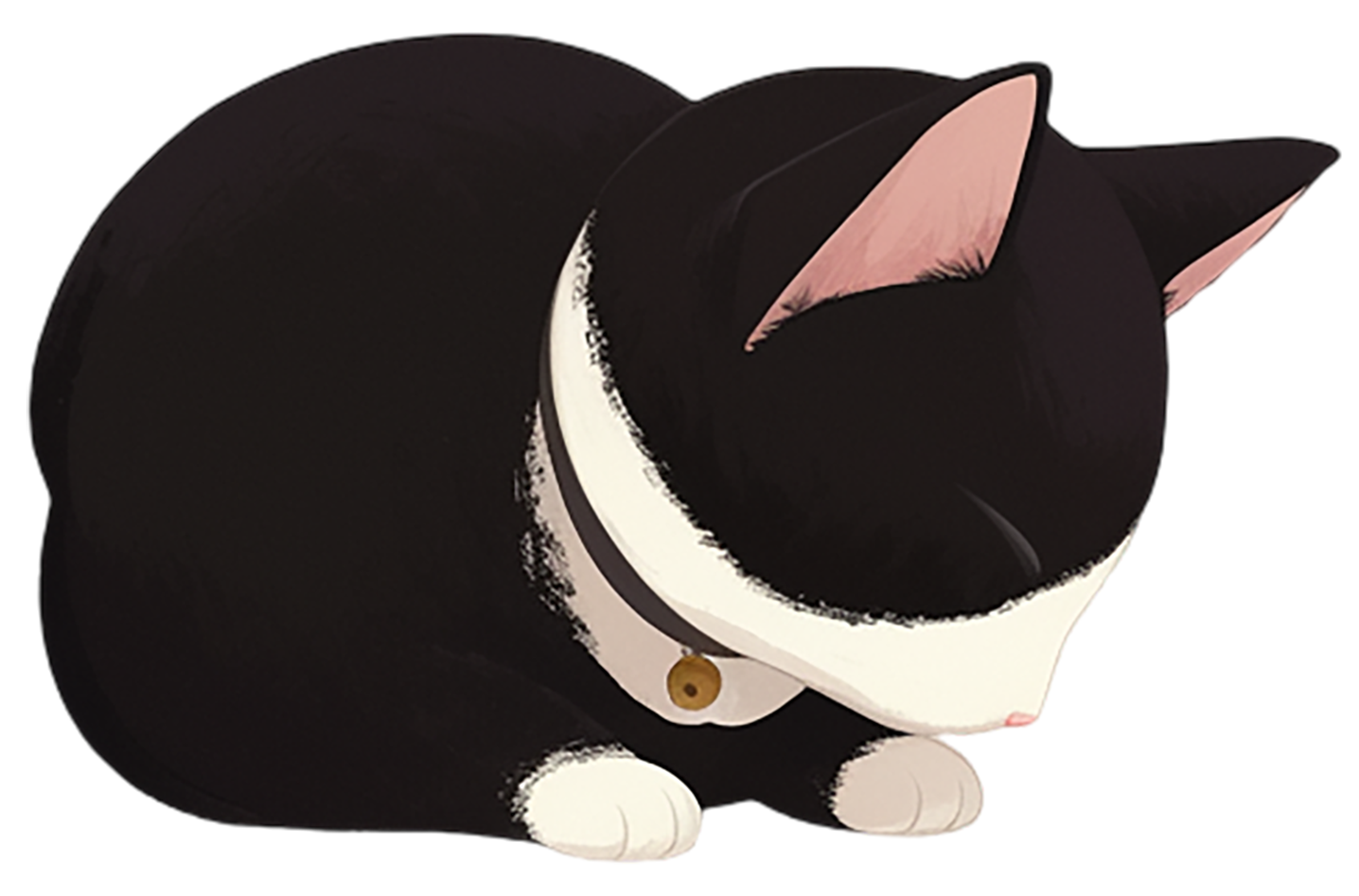 胖小猫透明背景元素