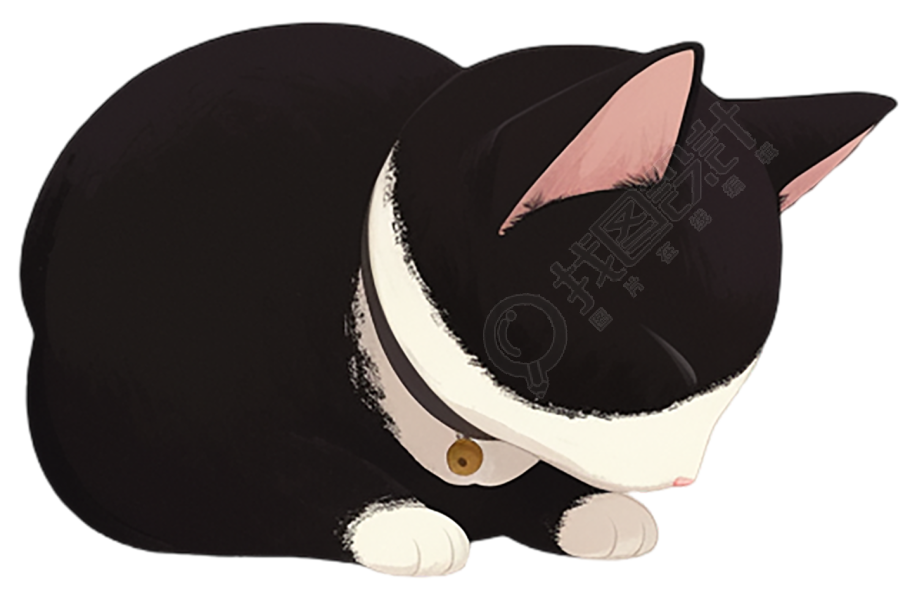 胖小猫透明背景元素