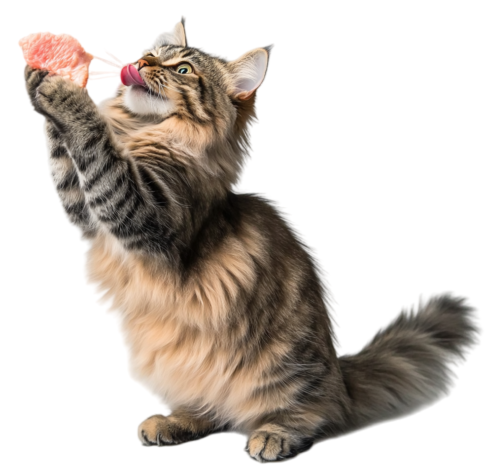 卡通猫透明背景插画