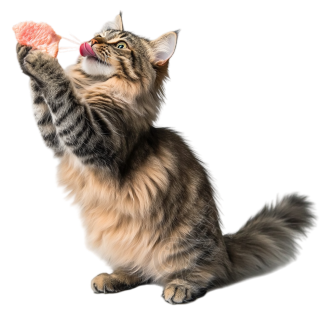 卡通猫透明背景插画