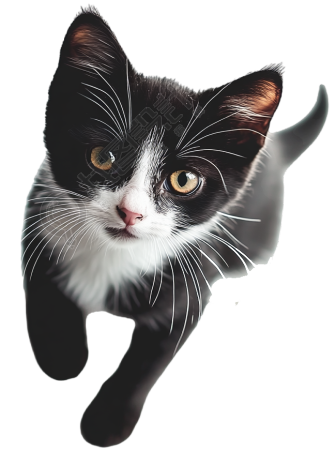 卡通猫透明背景插图