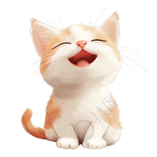 卡通小猫商用插画