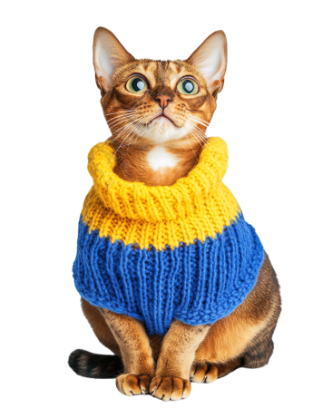 穿毛衣的猫元素