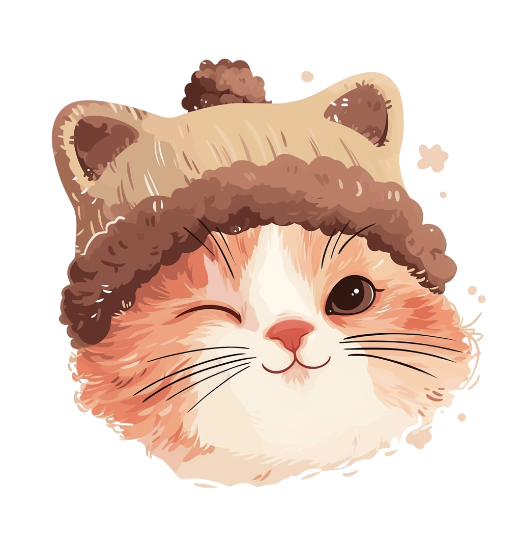 戴帽子的小猫素材