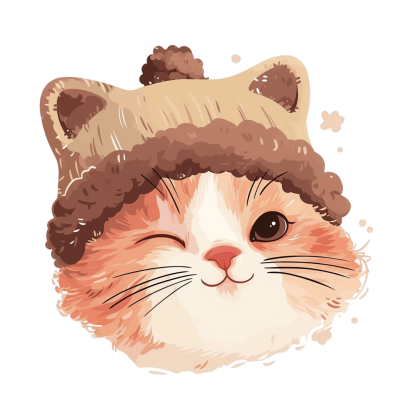 戴帽子的小猫素材
