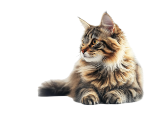 缅因猫PNG透明背景素材