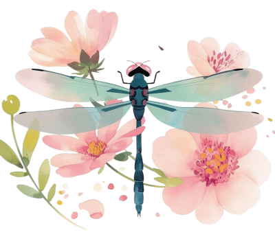 可爱蜻蜓素材