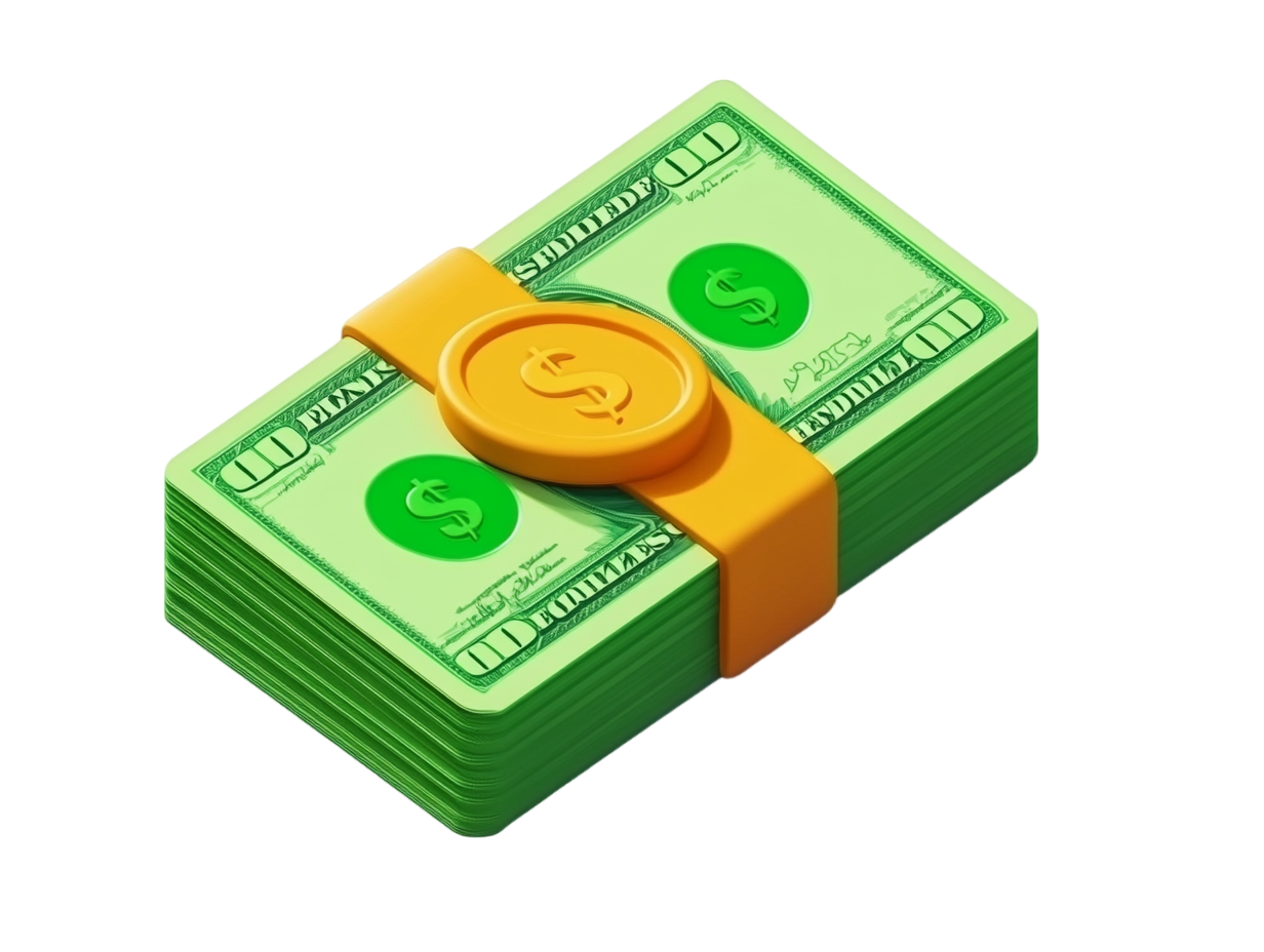 3D现金简约素材