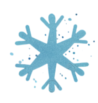 雪花卡通插图