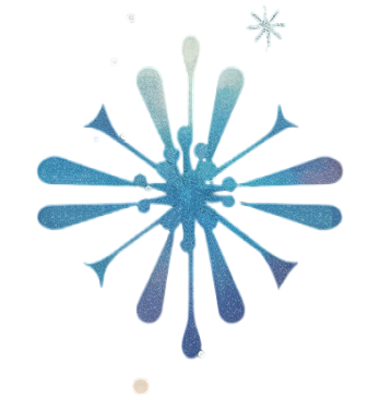 可爱雪花PNG元素