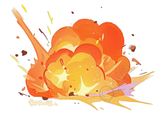 爆炸物创意插图