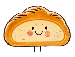 酸面包卡通插图