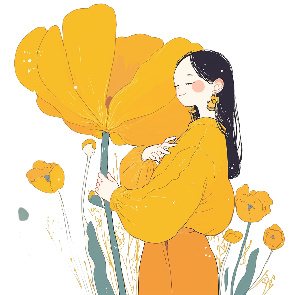 母亲节水彩插画