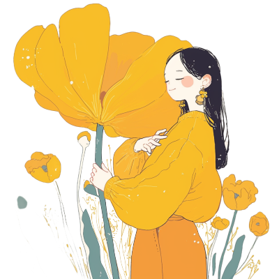 母亲节水彩插画