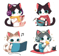 可爱猫商业设计元素