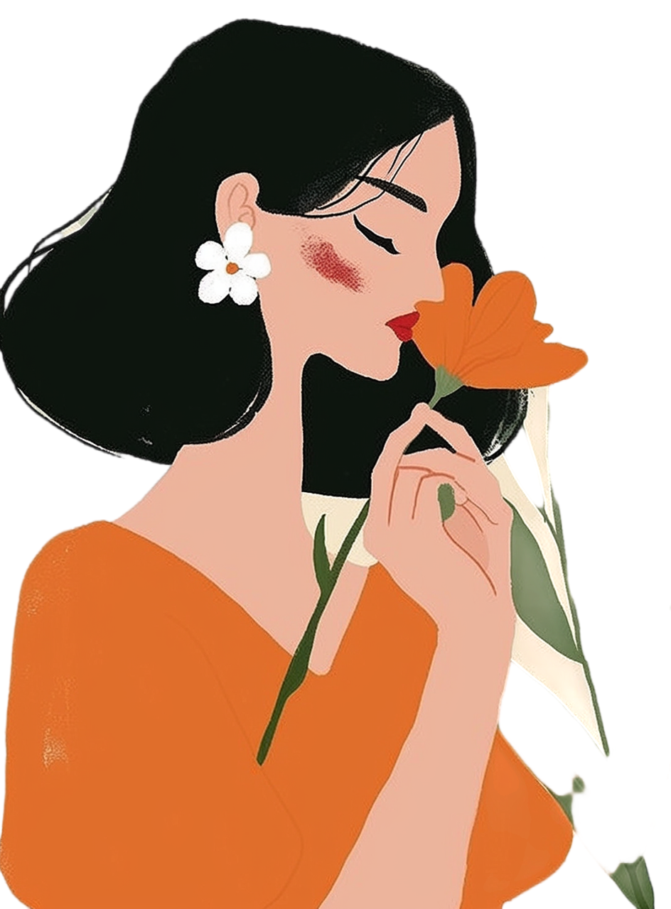 母亲透明背景插画