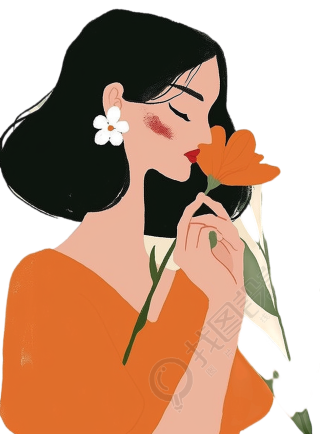 母亲透明背景插画