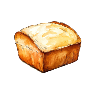 酸面包简约插画