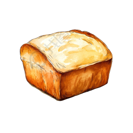 酸面包简约插画