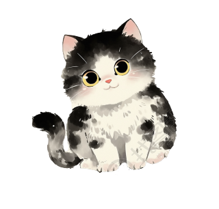 猫透明背景元素