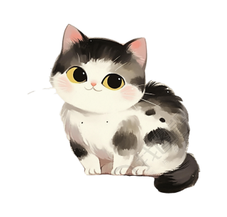 猫透明背景插画