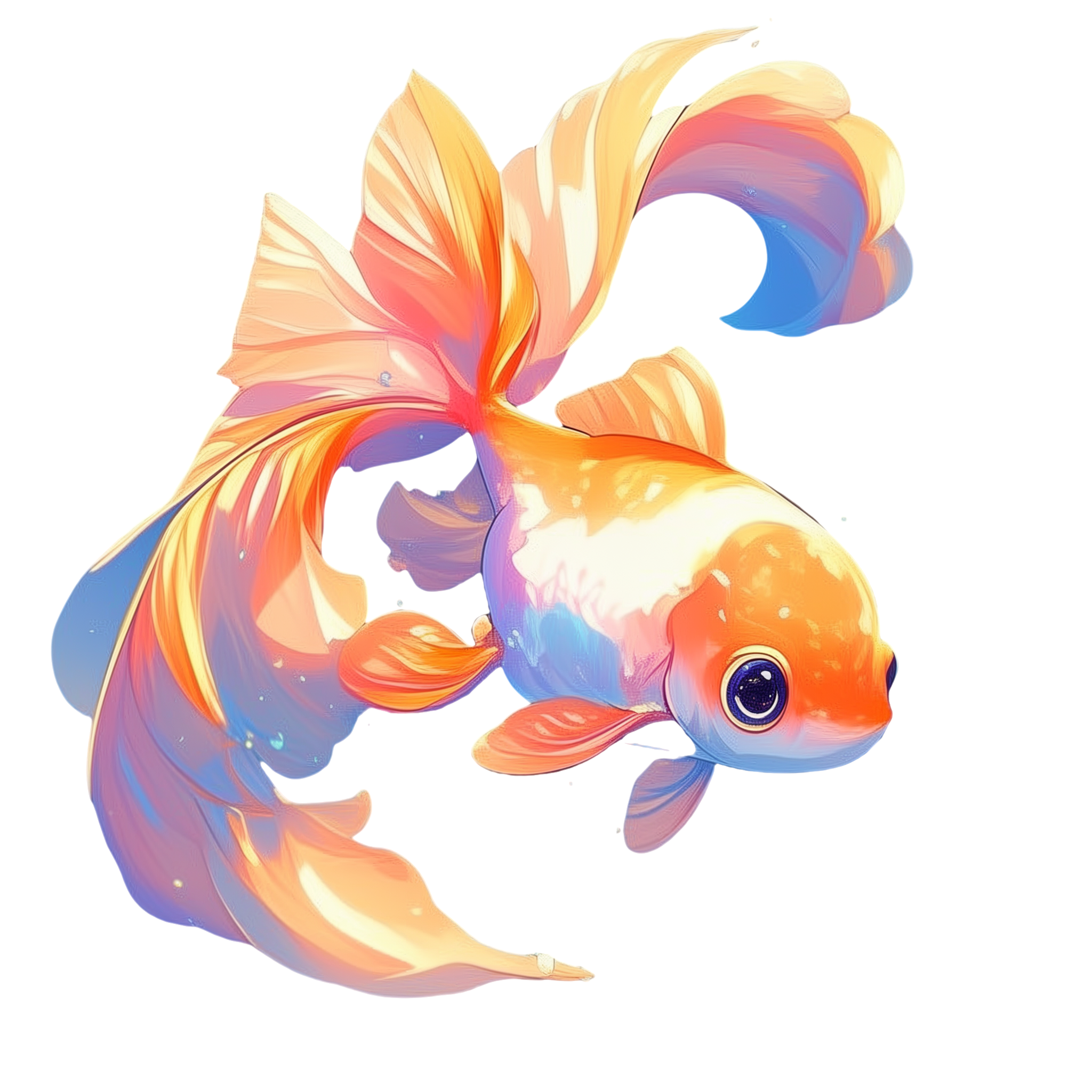 金鱼可爱插画