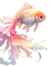 彩色金鱼元素