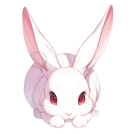 兔子PNG卡通插画