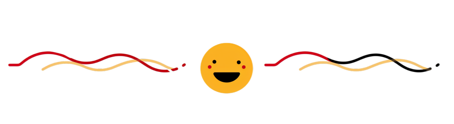 笑脸线条简约元素