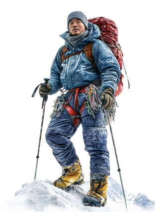 登山高清图形元素