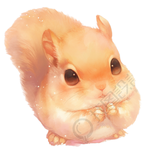 松鼠卡通PNG插画