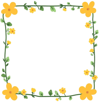 野花边框可商用插画