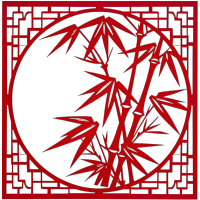 竹子剪纸传统手工艺元素