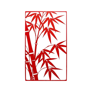 竹子剪纸可商用插图