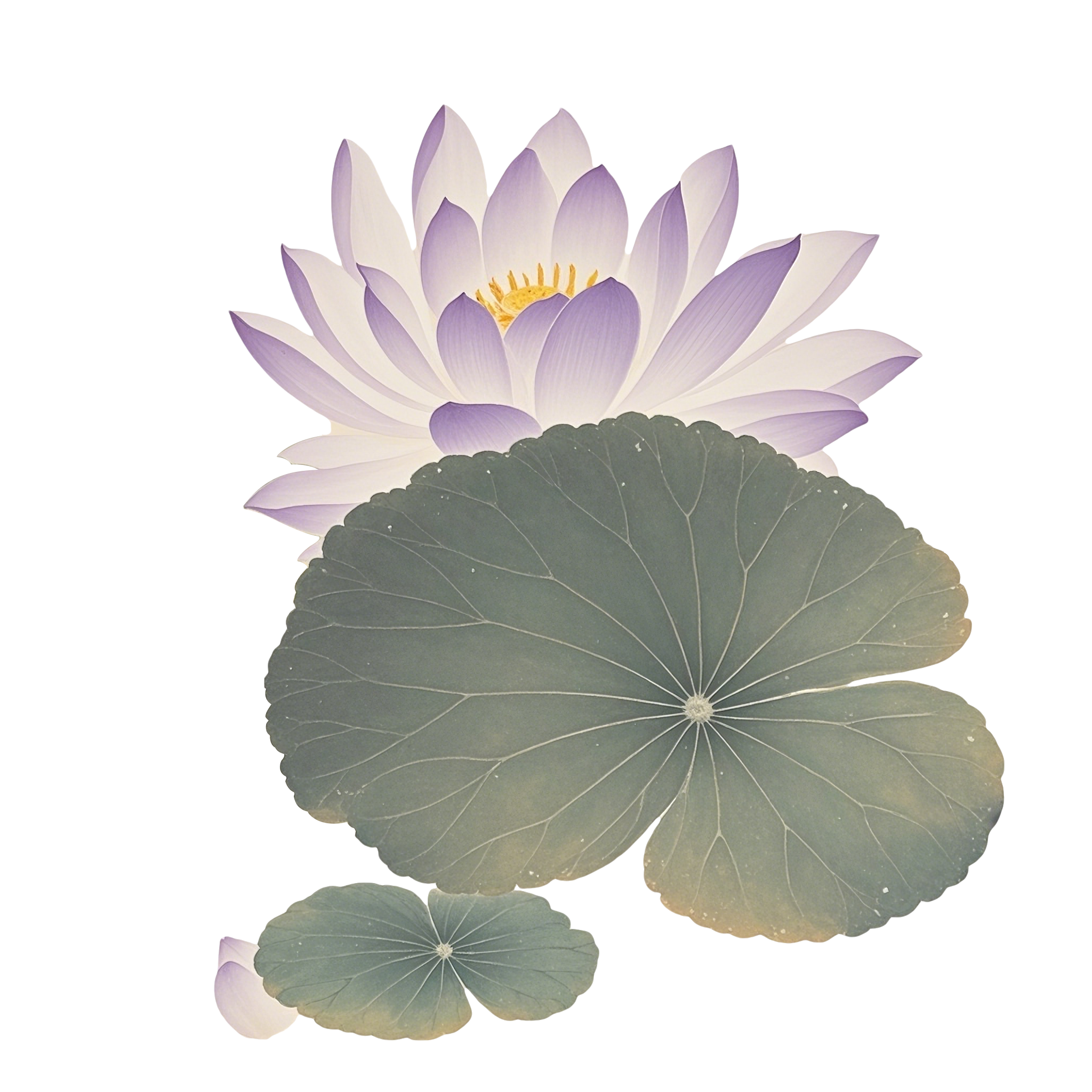 睡莲插画素材