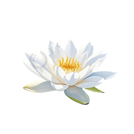 白色睡莲插图