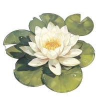 睡莲可商用插画