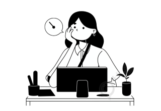 简约风格女性工作素材
