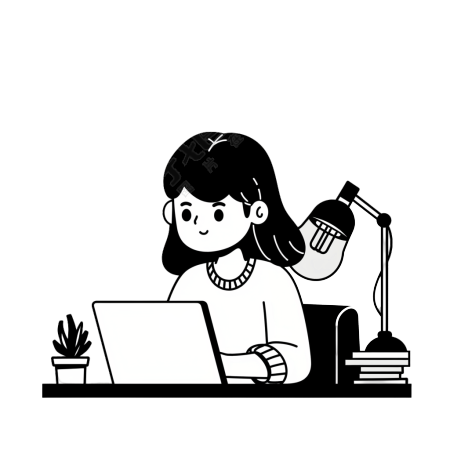 女员工工作场景素材