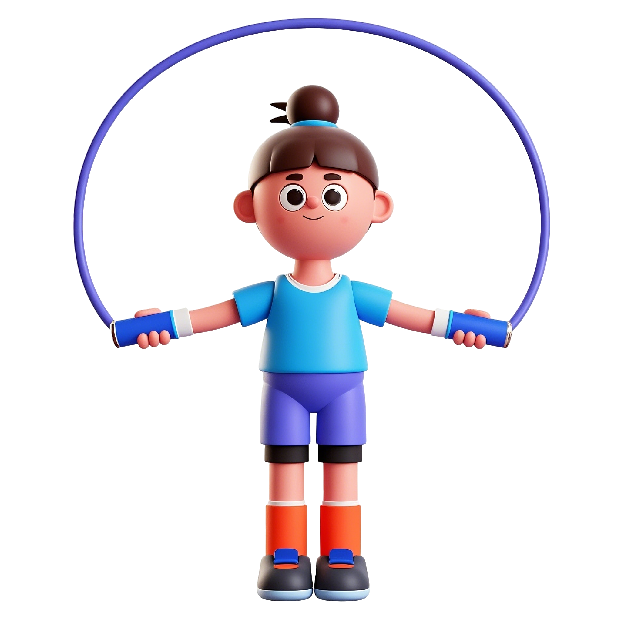 3D人物跳绳插图