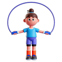 3D人物跳绳插图