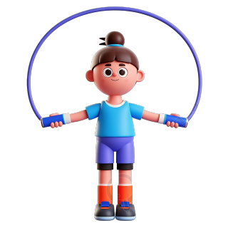 3D人物跳绳插图