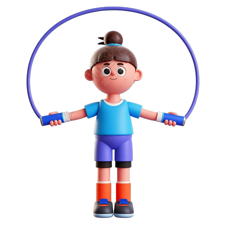 3D人物跳绳插图