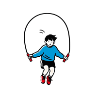 男子跳绳元素