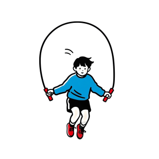 男子跳绳元素