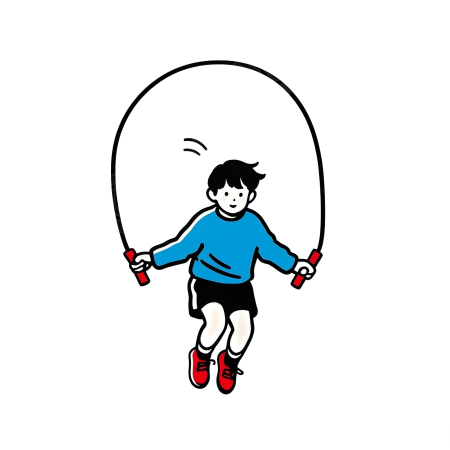 男子跳绳元素