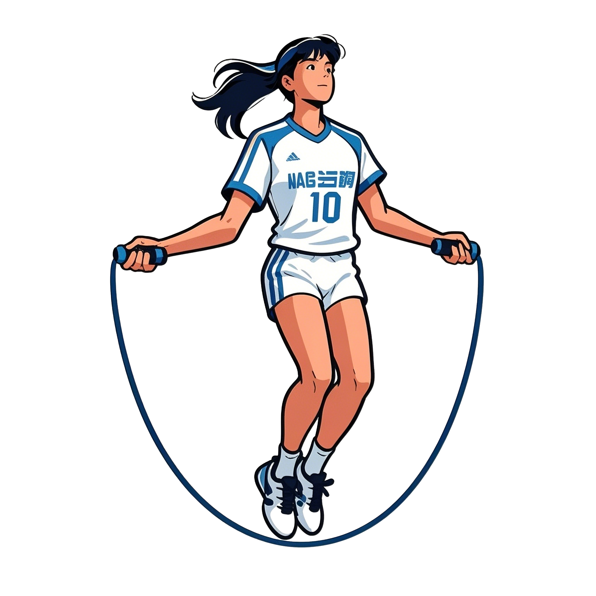 女子跳绳插图