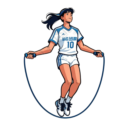 女子跳绳插图