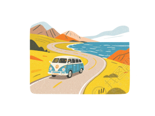 公路旅行插图
