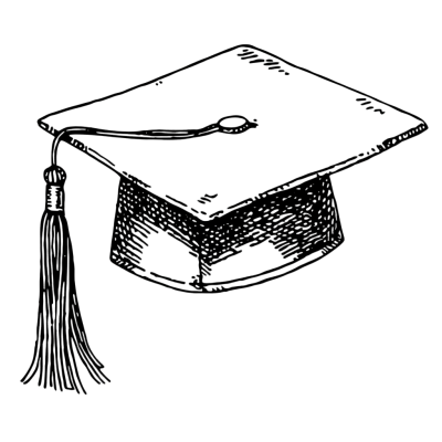 素描学位帽元素